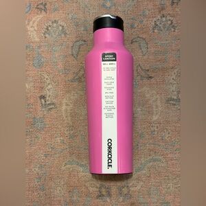 Corkcicle 20oz Stainless Steel A Sport Canteen Insulated Bottle in Neon Pink